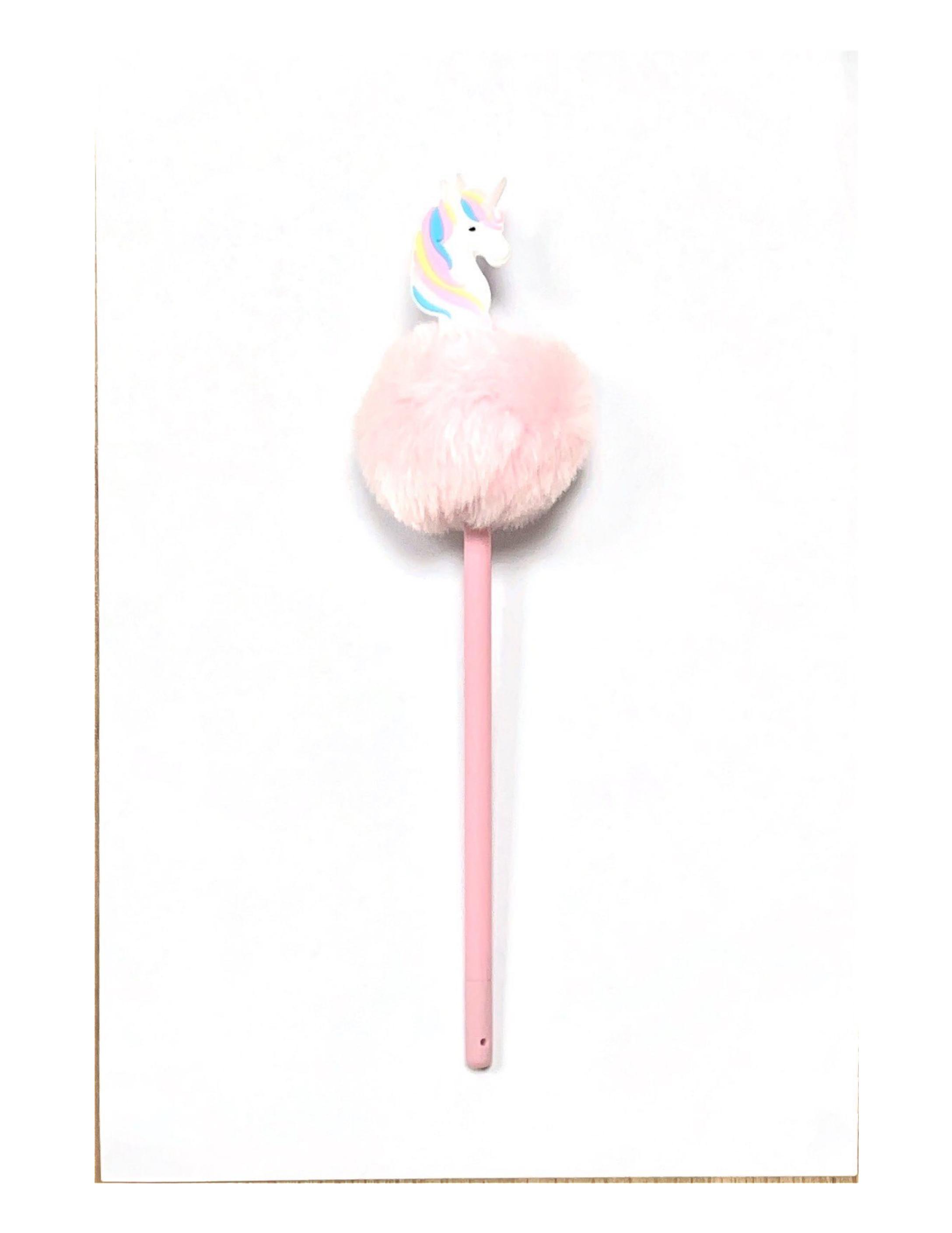 unicorn pompom pen